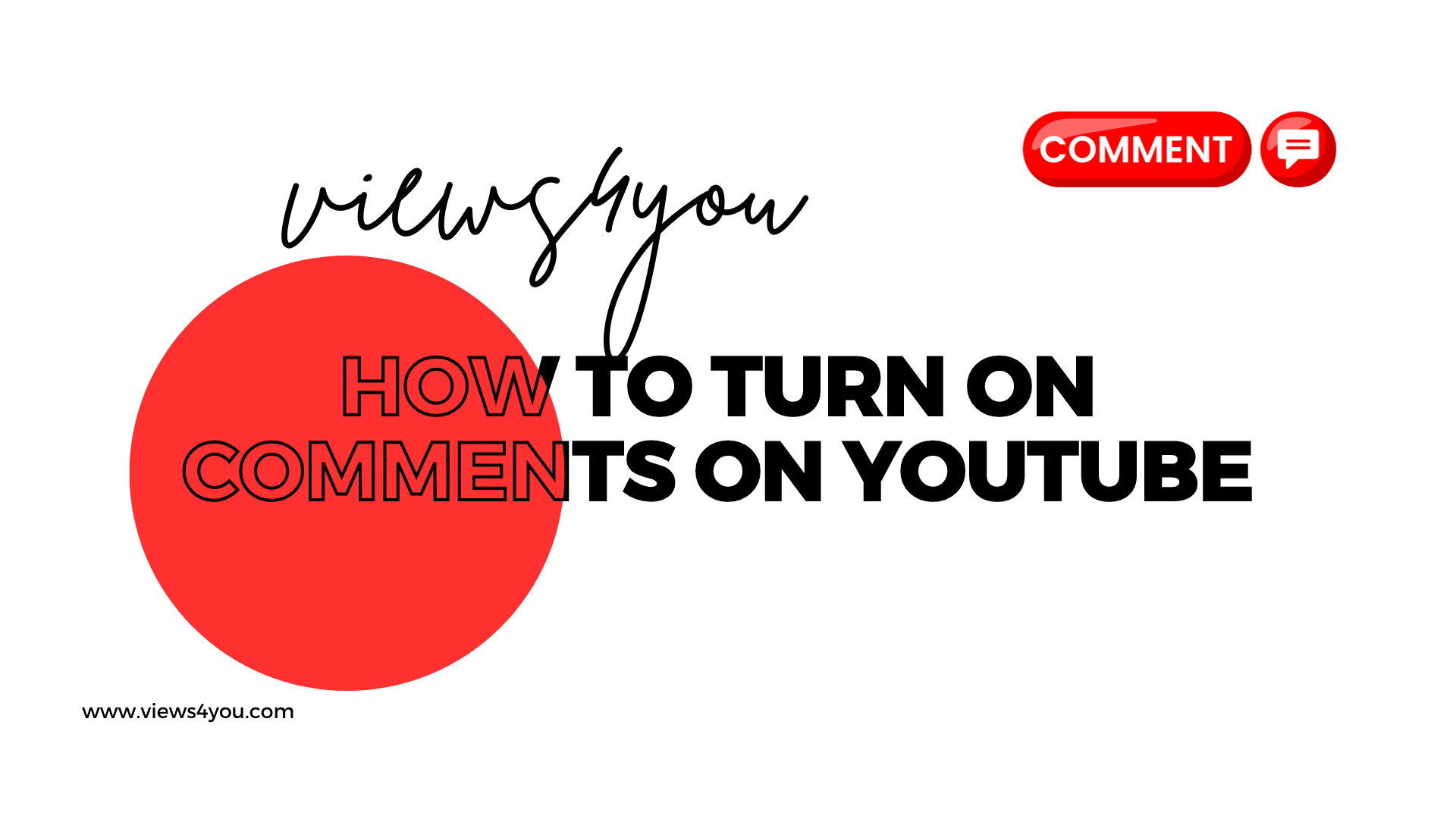 Guide on how to turn on comments on YouTube.